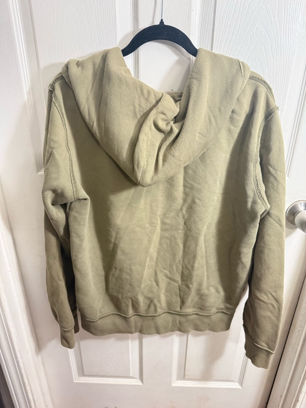 Ralph Lauren Olive Green Zip-Up Hoodie with Red Trim - Picture 5 of 5